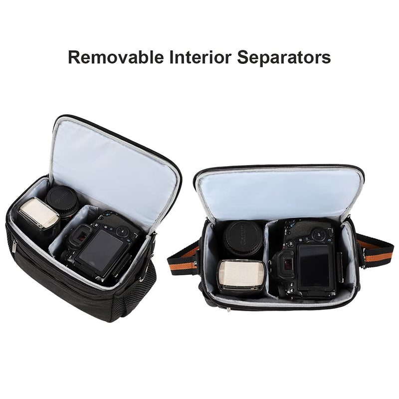 [AUSTRALIA] - DOMISO Camera Bag Case Waterproof Anti-Shock Shoulder Bag, Black 
