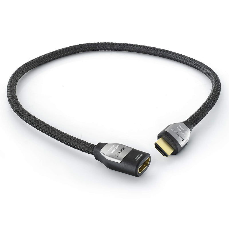 HDMI 2.0 Extension Cable (1.6ft/ 50cm) Cinema Plus (4K 60Hz HDR Dolby Vision HDCP2.2) Exceed 22.28Gbps Compatible with Roku Fire Stick/TV Xbox PS4 Pro Apple TV Netflix LG Sony Samsung (Male to Female) 0.5m/1.6ft