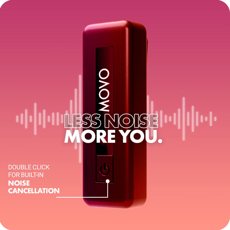 [AUSTRALIA] - Movo Wireless Mini Camera Microphone for Video Recording- 2.4Ghz Wireless Transmitter with Clip on Lavalier Microphone for DSLR, Mirrorless Camera- Compact Lapel Mic (164FT Range, 10-Hr Battery Life) 