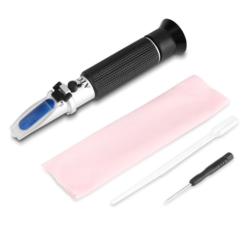 Alcohol Refractometer, Professional Handheld Alcohol 0-80% Test Refractometer, Wine Tester Meter Measure Instrument for Testing Distilled Beverage, Rice Wine and Wine