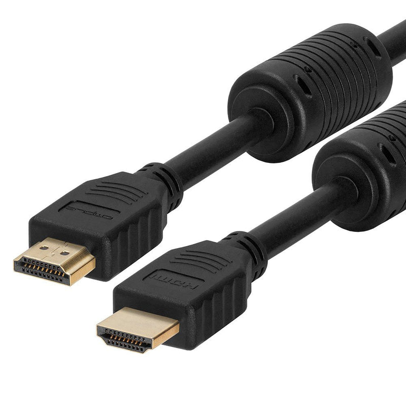 Cmple - HDMI Cable 3FT with Ferrite Cores - 28 AWG High Speed HDMI Cord with Ethernet, Supports (4K 60HZ, 1080p Full HD, UHD, Ultra HD, 3D, ARC, PS4, Xbox, HDTV) - 3 Feet Black