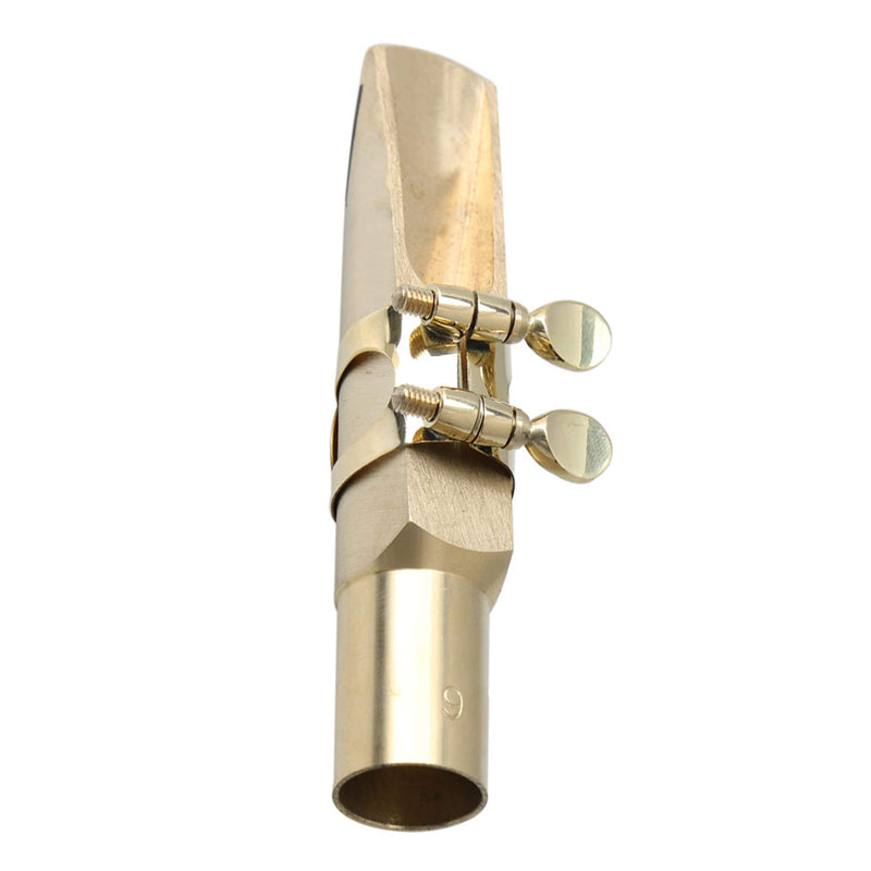 Yibuy Tenor Sax Mouthpiece 9# Set Brass Musical Instrument Replacement Tool 9#