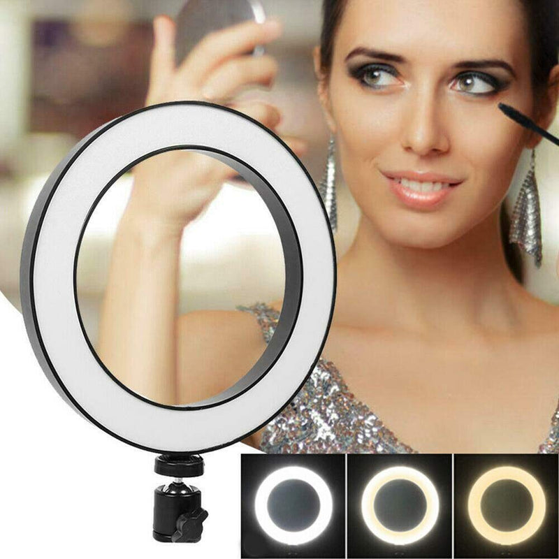 Feian Ring Light,Dimmable Lighting Led with Controller Video Photography Ring Shape Fill Light Studio Low Heat USB Cable for Makeup Selfie (10 Inches) 10 Inches