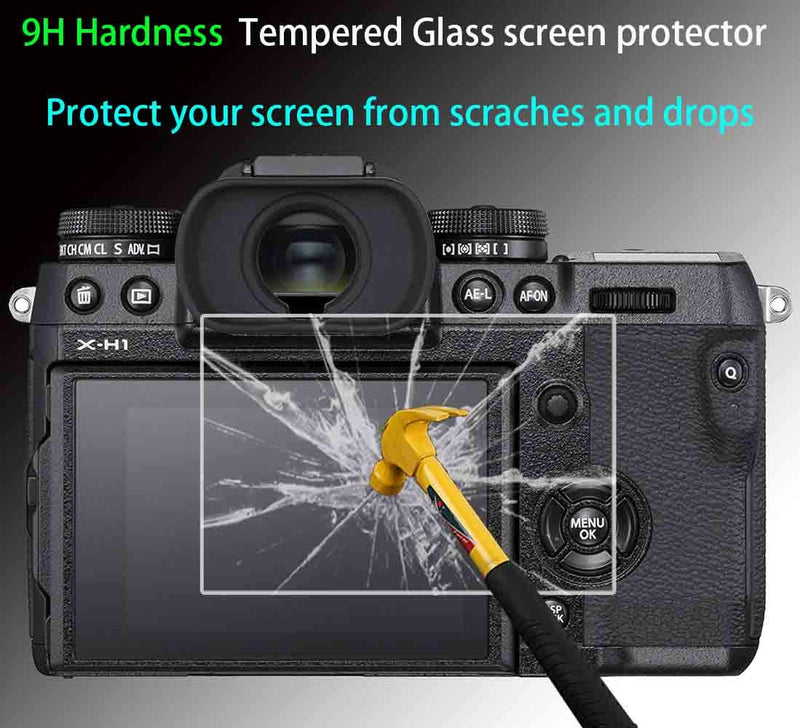 A1 Screen Protector for Sony Alpha 1 / A1 Camera & Hot Shoe Cover, ULBTER 0.3mm 9H Hardness Tempered Glass Anti-Scrach Anti-Fingerprint Anti-Bubble [3+2 Pack]