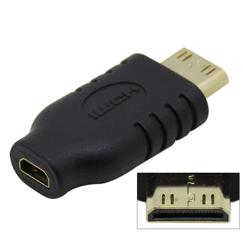 CY Type D Micro HDMI Socket Female to Type-C Mini HDMI 1.4 Male Convertor Adapter: Electronics