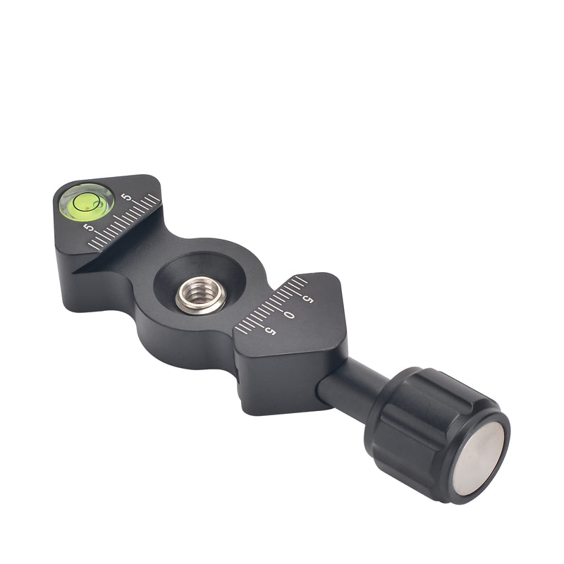 CAVIX FC-25 Mini Fish Bone Style Quick Release Clamp with 3/8"-1/4" Screw Adapter for Tripod Head Compatible with Arca-Swiss Type Plate