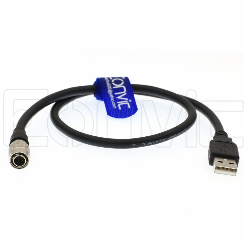 Eonvic Male 4pin Hirose USB Data Cable for Camera Video