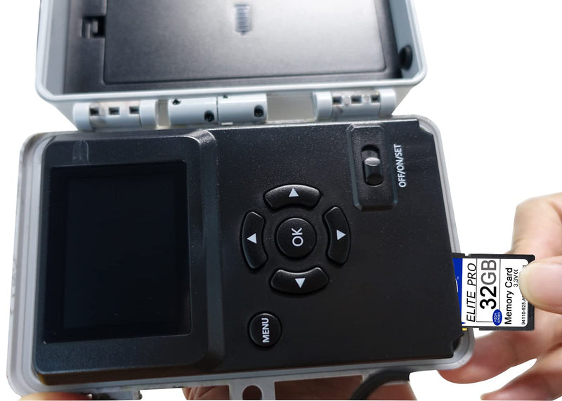 SD Card 32GB for Trail Camera Hunting Camera Wildlife Cam Video Camera SDHC Card 80Mb/s Class 10 Blue-32G