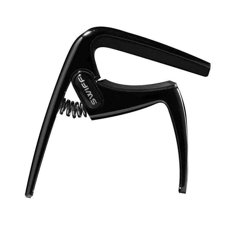 Ukulele Capo for Soprano, Concert, Tenor, Baritone Ukulele with 5 felt picks (Black) Black