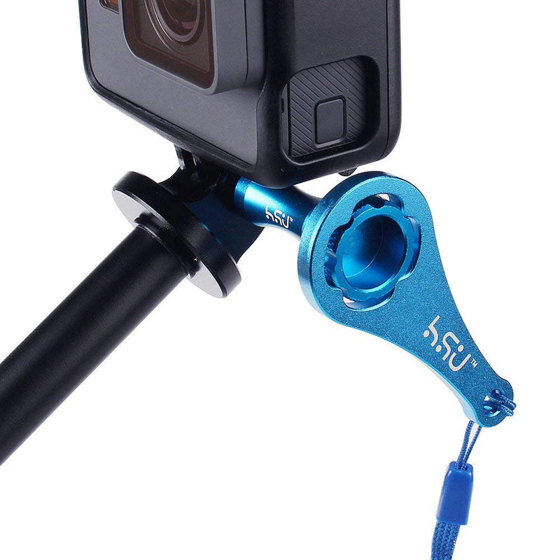 HSU Aluminum Thumbscrew Set + Wrench for Gopro Hero 10,9, (2018),Hero 8,7,6,5,4,3+,3,2,1, Gopro Session, AKASO Campark and Other Action Cameras (Blue) Thumbscrew Set + Wrench(Blue)