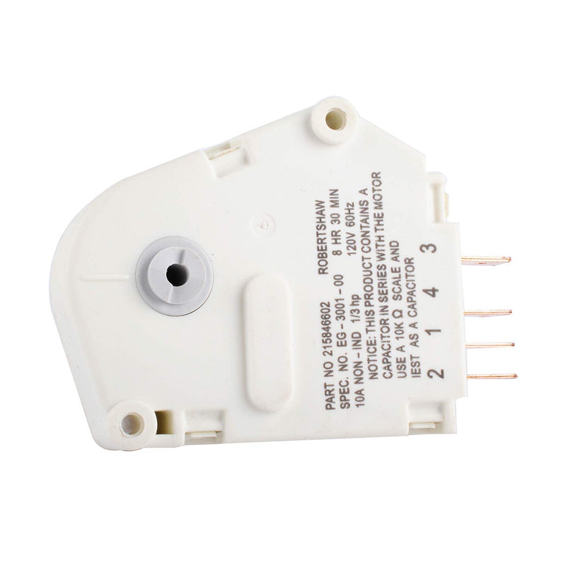 Podoy 215846602 Defrost Timer Compatible with Frigi-daire Refrigerator Replacement partsReplaces 215846606 240371001 241621501