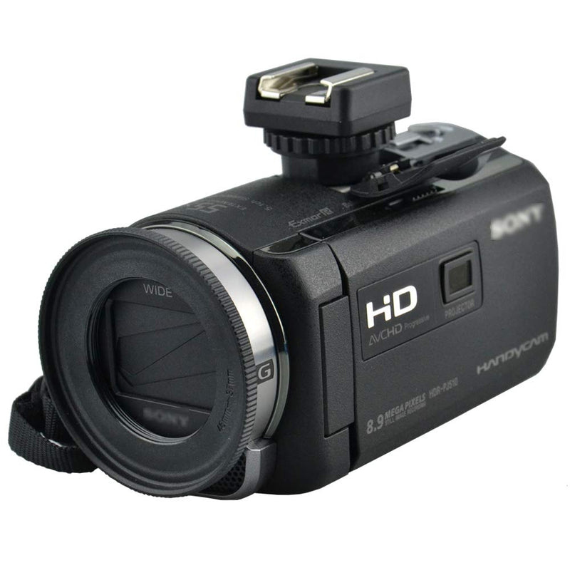 JJC Cold Shoe Mount Adapter for Sony Multi Interface Shoe to Universal Cold Shoe Compatible with Sony Handycam Camcorder HDR-AX53 AX33 AX100 CX675 CX900 CX610E CX530E CX510E CX400E PJ810E PJ790E For Sony Camcorder with Multi Interface Shoe