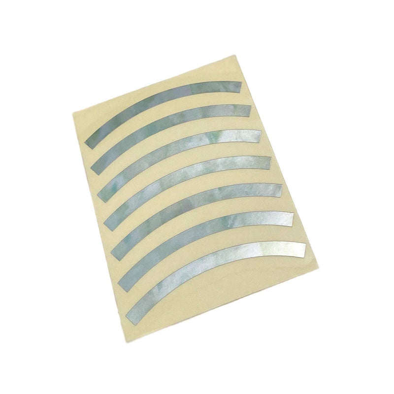 Inlaystickers for Acoustic Guitars - Soundhole Rosette/Purfling - Stripe - White Pearl RS-244ST-WT