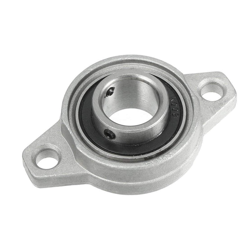 Xnrtop KFL003 17mm Zinc Alloy Self Aligning Pillow Block Flange Bearing, Zinc Pack of 4