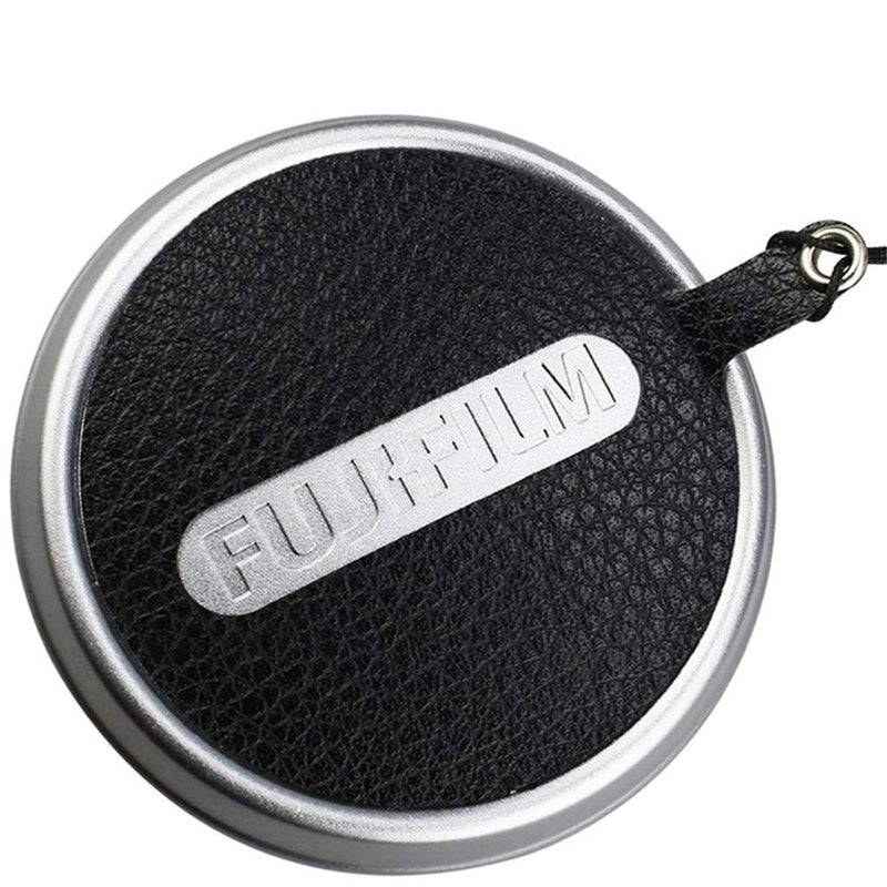 JJC Deluxe Nappa Leather Lens Cap Keeper Sticker with String for Fujifilm Fuji X100V X100F X100T X100S X100 Lens Cap Anti-lost