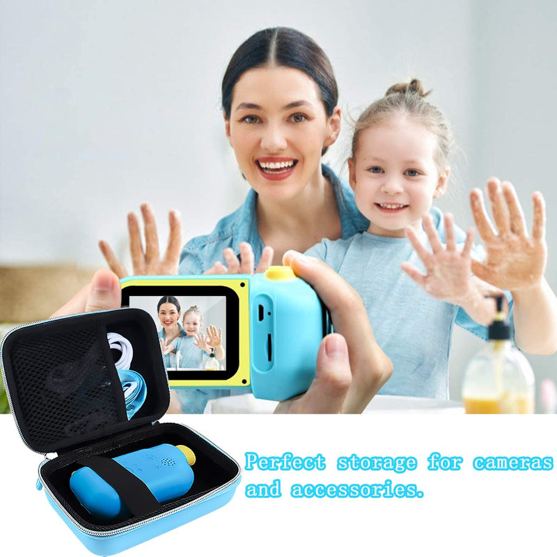 Leayjeen Kids Video Camera Case Compatible with AILEHO/ GKTZ/ ishantech/ Sunchen Kids Digital Video Camera for 3-10 Years Old Boy Girls Gifts (Case Only) blue