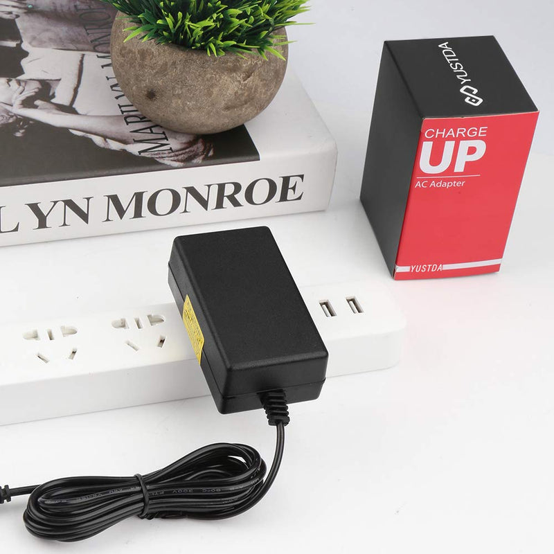 YUSTDA AC/DC Adapter Replacement for Sharp Viewcam VL-AH50U VL-AH60U VL-AH60 VL-AH130U VL-AH130 View Cam Hi8 LCD Camcorder Video Camera VLAH50U VLAH60U VLAH6 Power Supply Cord Battery Charger MainsPSU