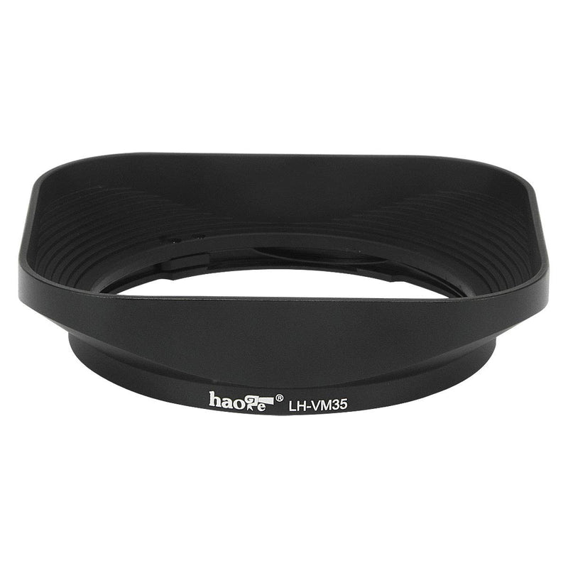 Haoge LH-VM35 Bayonet Metal Square Lens Hood Shade Compatible with Voigtlander Nokton Aspherical ASPH 40mm f/1.2 VM, 35mm f1.2 VM, 50mm f1.2 VM Leica M Lens Replaces LH-8 Black