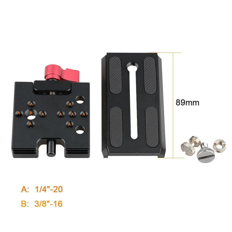 CAMVATE Quick Release Base Plate Compatible with Manfrotto 501/ 504/ 577/701 Tripod Standard Accessory