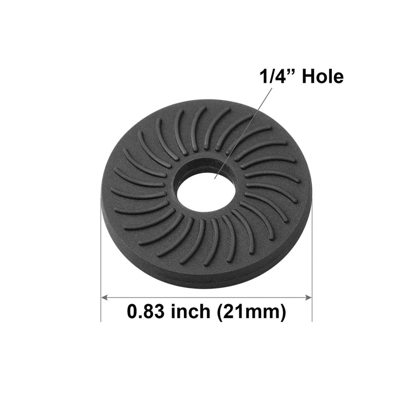Anwenk Rubber Pads Rubber Washers with 1/4" Screw Hole for Anti-Scratch Camera & Accessories Protection, Shorten Long Camera Screw Shaft, Enhance Friction,Anti-Slippery, 5Pack