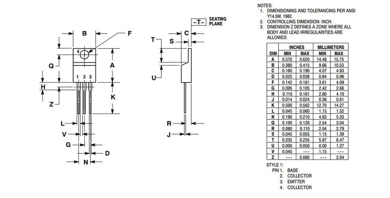 Bridgold 10pcs TIP102 102 Bipolar (BJT) Single NPN Darlington Transistor, 100 V/8 A,3-Pin TO-220
