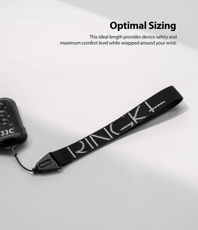 Ringke Lanyard Hand Strap Designed for Cell Phone Cases, Keys, Cameras & ID Wristlet Strap String - Lettering Black