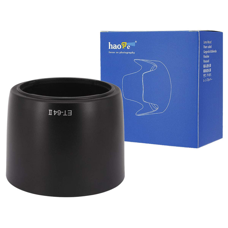 Haoge Bayonet Lens Hood Compatible with Canon EF 75-300mm f/4-5.6 is USM Lens Replaces Canon ET-64 II