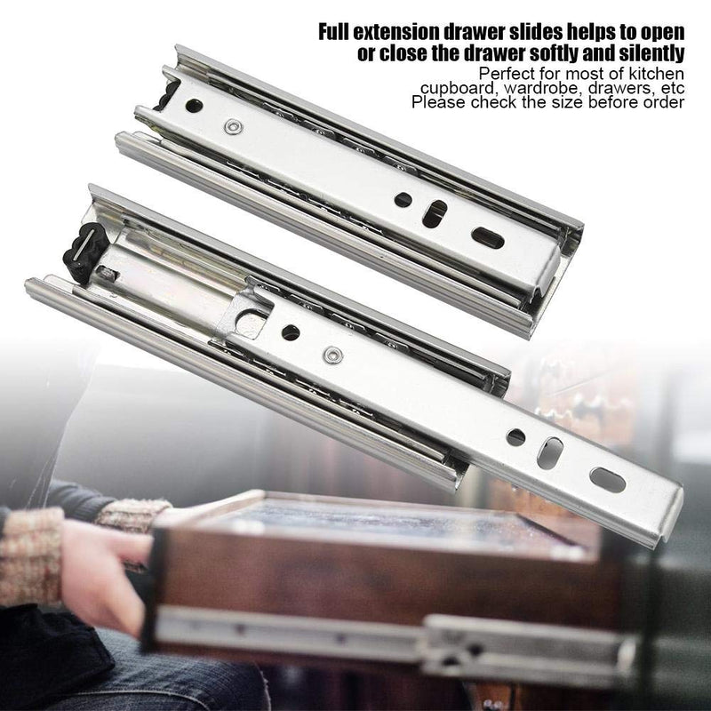 1 Pair 3/4 Extension Drawer Slides, Mini 5 Inch Short Side Ball Bearing Mount Drawer Slides for Cupboard, Cabinet, Furniture