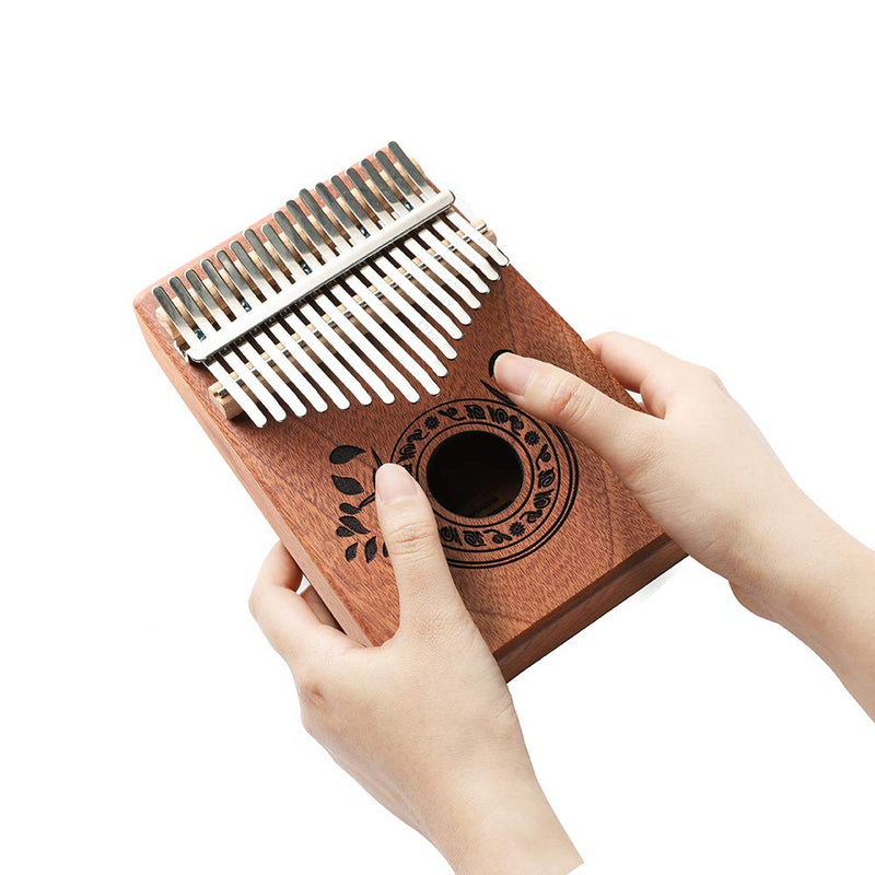 Kalimba Thumb Piano 17 Keys with Study Instruction and Tune Hammer,Portable Mbira Sanza Finger Piano, Gift for Kids Adult Beginners Music instrument lover. (High End 17 Key) High End 17 Key