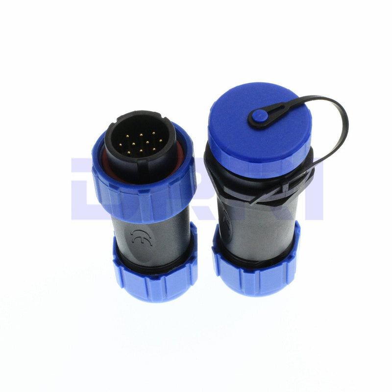 DRRI SP21 10pin Cable Docking Connector Plug& Socket Waterproof Circular Aviation Cable Connector (10Pin)
