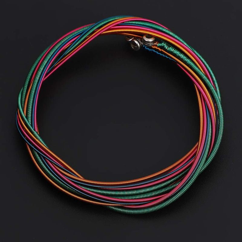 【𝐄𝐚𝐬𝐭𝐞𝐫 𝐏𝐫𝐨𝐦𝐨𝐭𝐢𝐨𝐧】 Durable Bass Strings, Portable Flatwound Bass Guitar Strings Four Color Electric Bass Strings, for Bass Beginner Band Musical Instrument Repair Piano Shop