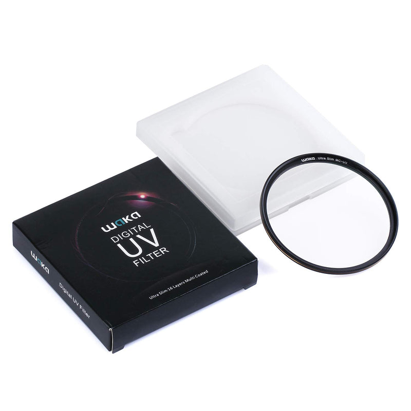 waka 52mm MC UV Filter - Ultra Slim 16 Layers Multi Coated Ultraviolet Protection Lens Filter for Canon Nikon Sony DSLR Camera Lens