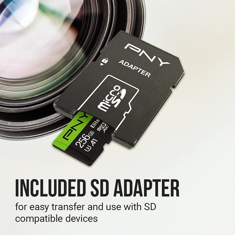 PNY 64GB Elite-X Class 10 U3 V30 microSDXC Flash Memory Card, 3 Count (Pack of 1) - 100MB/s, Class 10, U3, V30, A1, 4K UHD, Full HD, UHS-I, micro SD FLASH CARD - 3 PACK