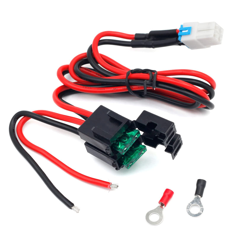 Kymate 4-pin 12AWG DC Power Supply Cable for Yaesu Radio FT-450D FT-891 FT-991-A FT950 FTDX-1200 Kenwood TS-480 TS-590SG TS-890s Icom IC-7000 IC-7200 IC-7600 IC-7300 Alinco DX-SR9T Vertex