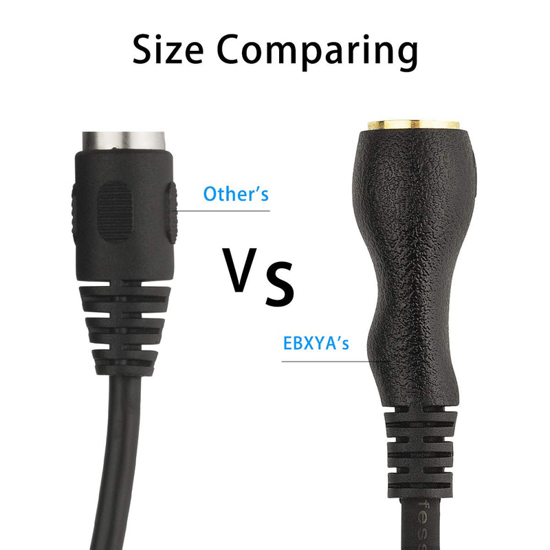 EBXYA MIDI Y Splitter Cable - 5 Pins Din MIDI Male to Dual 5 Pin Din Female Cable, 3 Feet