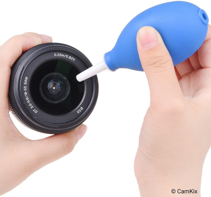 [AUSTRALIA] - Set of 2 Air Blowers with Short, Medium and Long Nozzles - Removes Dust and Dirt from Cameras, Lenses, Filters and Sensitive Electronics - Powerful Air Blast - Durable - Microfiber Cleaning Cloth 