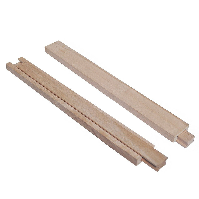 Btibpse Wooden Drawer Slides 40cm Classic Wood Center Guide Track (15-3/4'') 15-3/4''