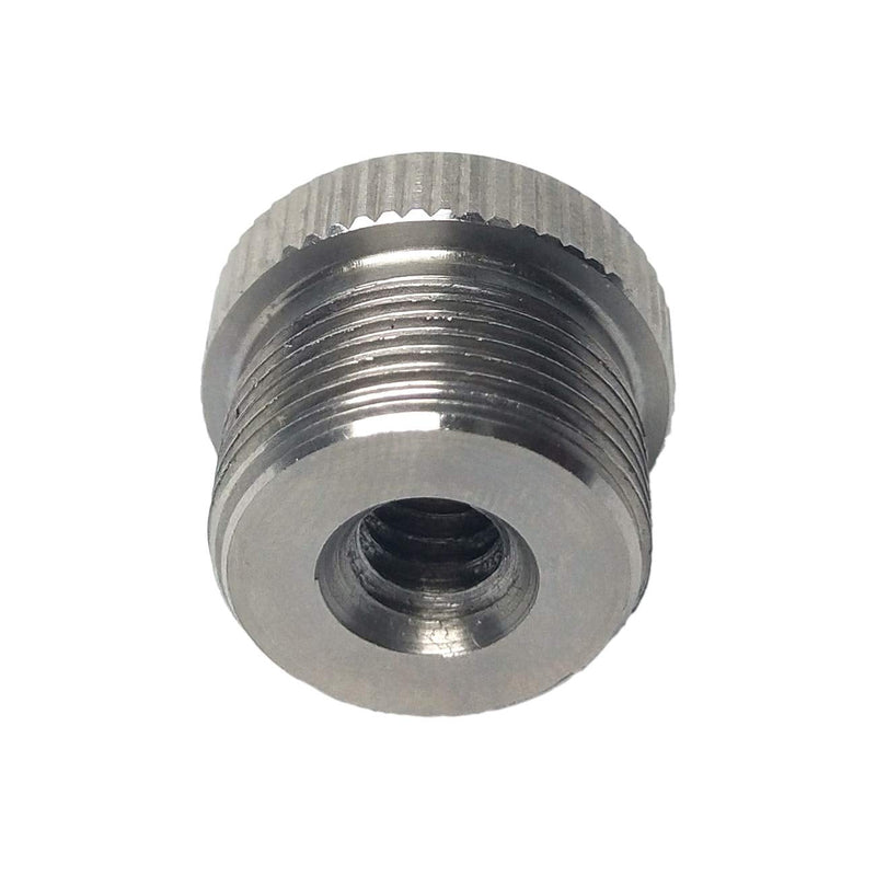 5/8''-27 Male to 1/4''-20 Female Mic Screw Adapter for use with mic Stands with 1/4''-20 Threads (Stainless Steel) Stainless steel