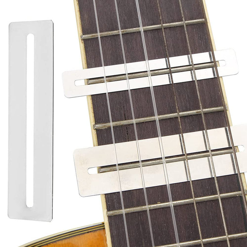 4PCS Guitar Fingerboard Guards Stainless Steel Guitar Fingerboard Fretboard Protector for Dressing and Polishing Frets