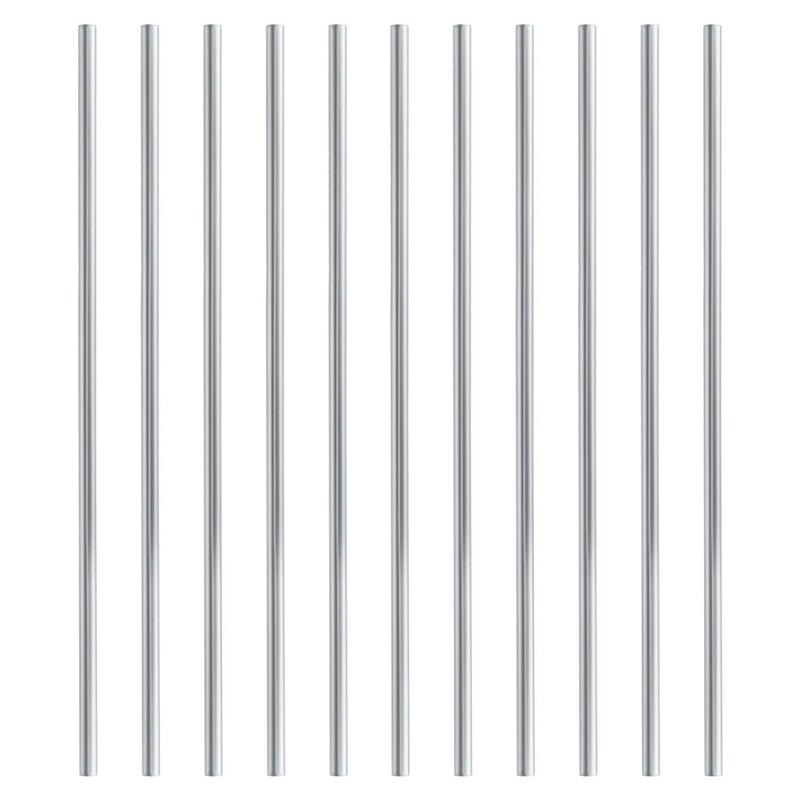 TOPPROS 100mm x 5mm Stainless SteelSolid Round Bar Pack of 10