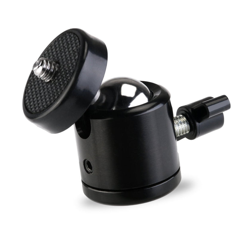 SLOW DOLPHIN Hot Shoe Mount Adapter 360 Degree Swivel Mini Ball Head 1/4 Tripod Screw Head for Cameras, Camcorders, Smart Phone, Gopro, LED Video Light, Microphone(2 Packs)
