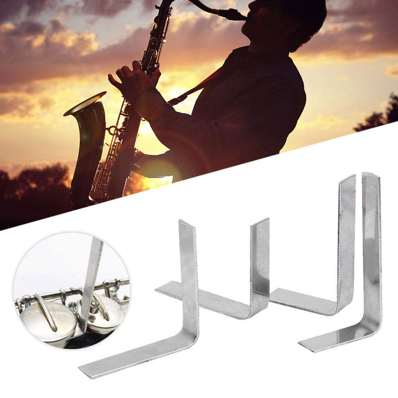 Saxophone Repair Tools, 4Pcs Steel Saxophone Repair Tools L‑Shaped Key Cover Correction Tool Soprano Alto Tenor Saxophone