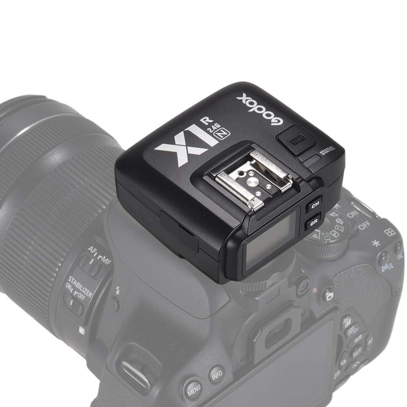 Godox X1R-N TTL 2.4G Wireless Flash Trigger Receiver for Nikon DSLR Camera for X1N Trigger