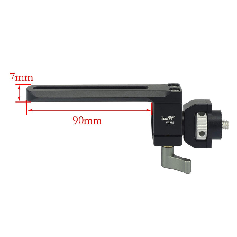 Haoge VH-MM Adjustable Camera Monitor Mount for DJI Ronin-S/Ronin-SC/Zhiyun Crane 3/Weebill Lab with Quick Release Safety Rail
