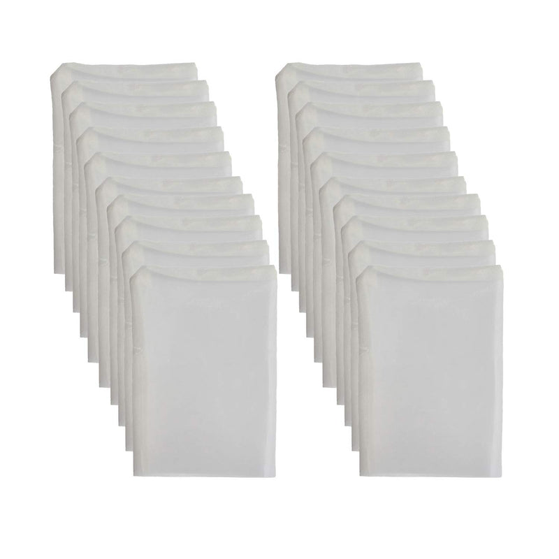 Dulytek Premium Nylon 20 Pcs Filter Bags, 25 Micron, 2" x 3.5", Double-Stitching, Zero Blowouts 25 microns