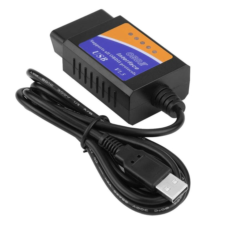 Car Diagnostic Cable - Car USB Connector V1.5 OBD2 Diagnostic Cable Interface Scanner for Benz BMW Citroen