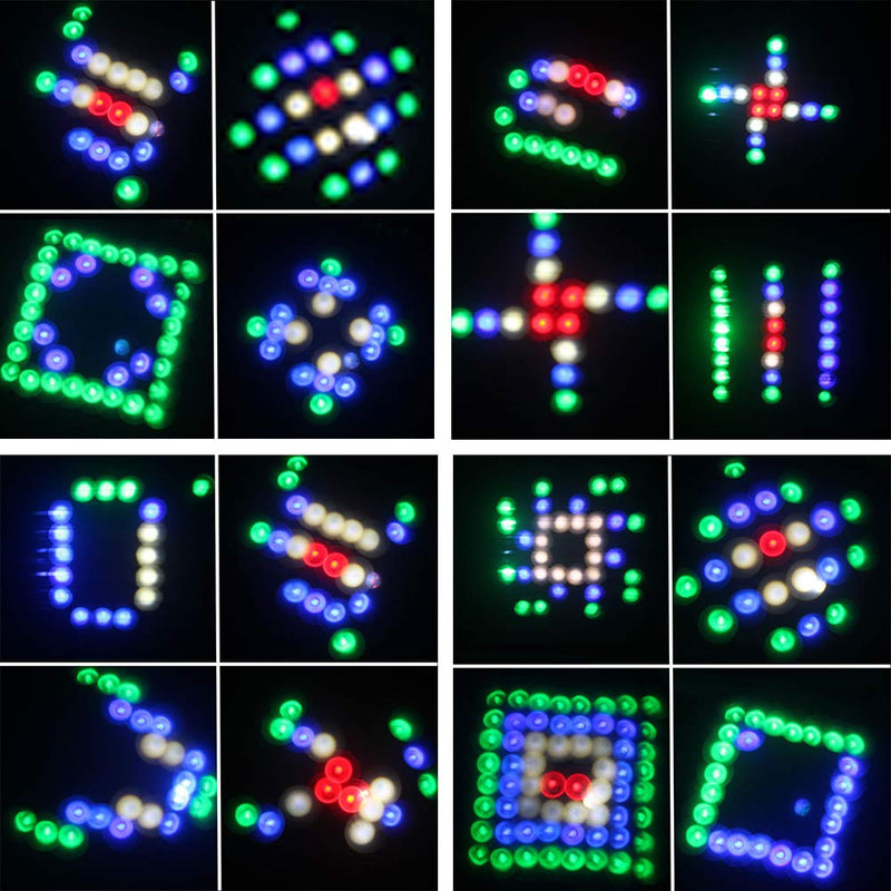 [AUSTRALIA] - U`King DJ Lighting Stage Lights 64 Pattern RGMW Strobe Light by Sound Activated Control Moonflower LED Projector for Wedding Disco Party Dance Club Music Show 