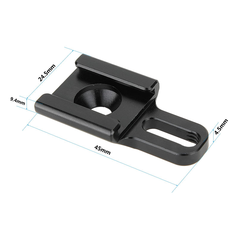 CAMVATE Universal Cold Shoe Mount with 1/4"-20 Mounting Groove & Stud Screw for DSLR Camera Cage Kit Shoe Accessories - 2939