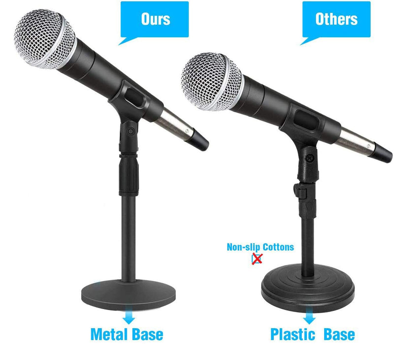 [AUSTRALIA] - Desktop Microphone Stand, Upgraded Adjustable Table Mic Stand with Non-Slip Metal Base for Blue Yeti Snowball Spark & Other Microphone 