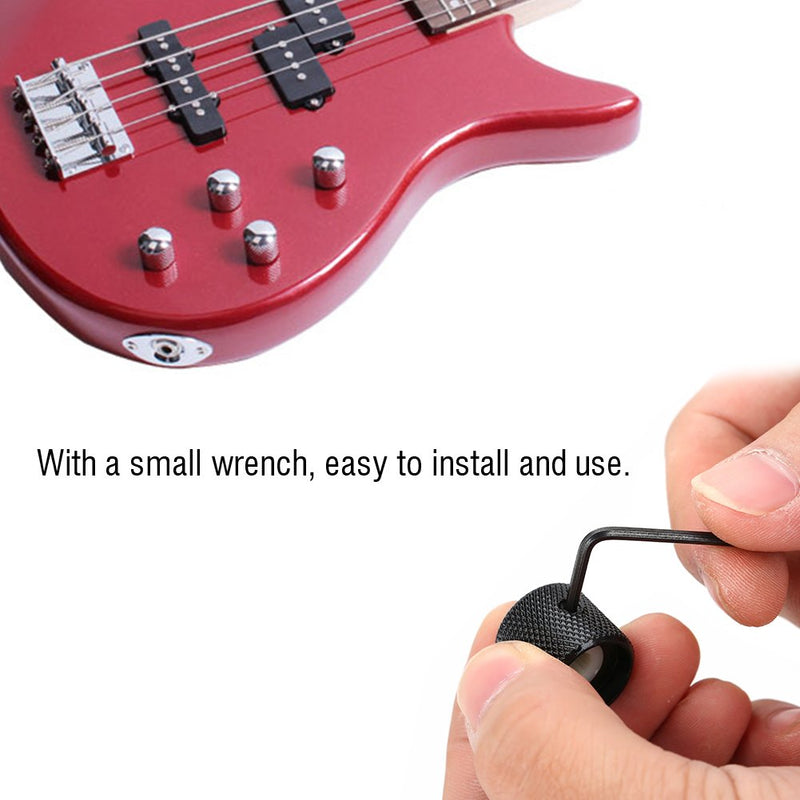 Guitar Bass Knob, Guitar Bass Tone Volume Control Knob Delicate Durable Dome Knob Volume Tone for Electric Guitar Bass